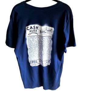 Blue Point Brewing Company Cask Ales Festival, April 13th, 2019 Tshirt. Large
